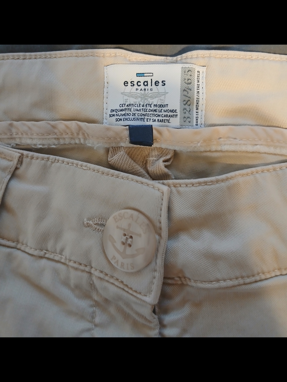 Escada Beige Straight-Leg Trousers